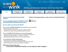 Tablet Screenshot of icareinawink.com